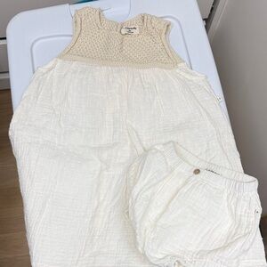 1+ in the Family Cream Kids Dress Set